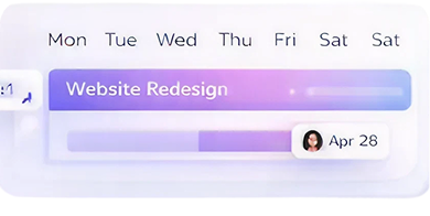 Track progress in real time